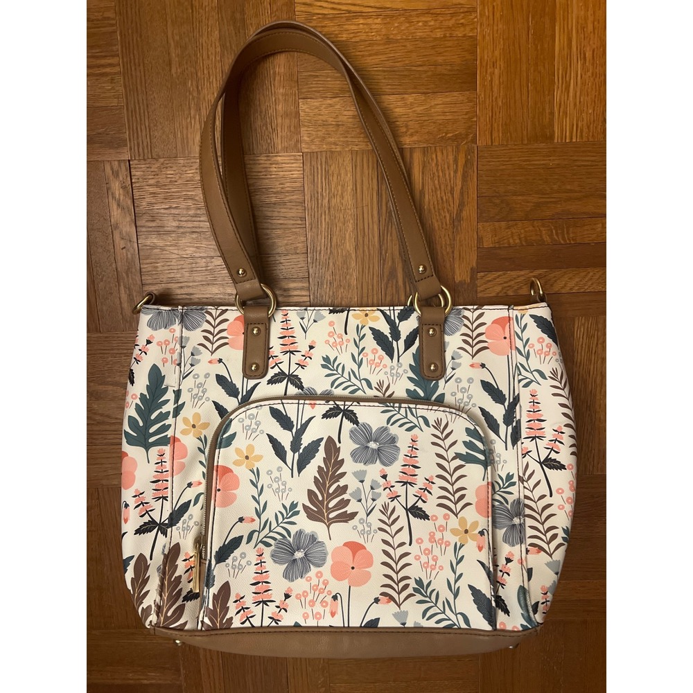 Relic floral purse‎ bag brown handle tote - Picture 3 of 12